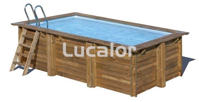 Piscina madera de gre forma rectangular modelo Marbella 2 ( 420 x 270 x H 117 cm ) - Imagen 2