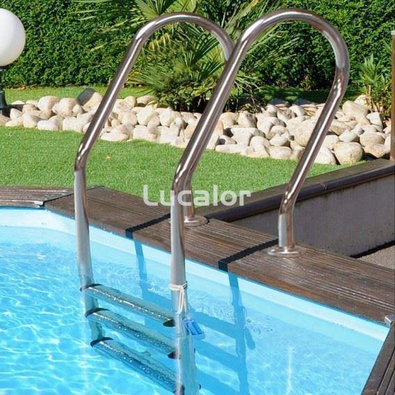 Piscina madera de gre forma redonda modelo vanille 2 ( Ø 400 x H 119 cm - Imagen 5