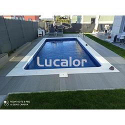 Piscina obra con lamina armada retangular fondo plano - Imagen 1