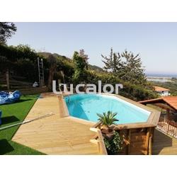 Piscina ovalada de gre  modelo Canelle - Imagen 1