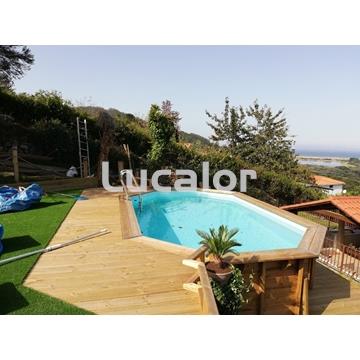 Piscina ovalada de gre  modelo Canelle - Imagen 1