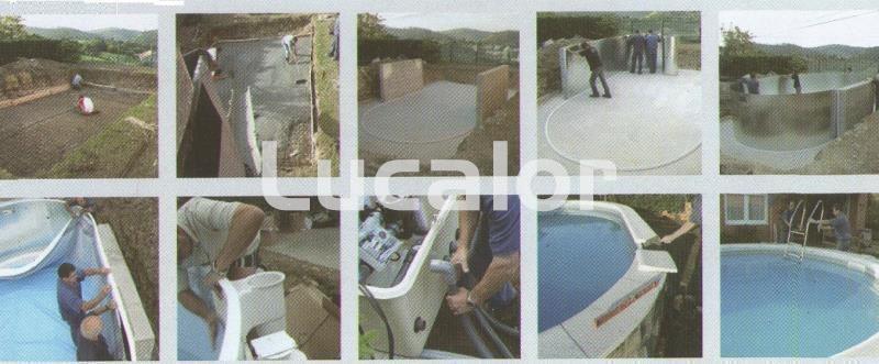 Piscinas enterrar de gre serie star pool forma ovalada altura 150 cm - Imagen 5