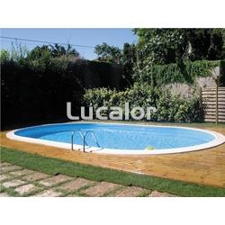 Piscinas  gre serie Madagascar forma ovalada  enterrar H 150 cm - Imagen 2