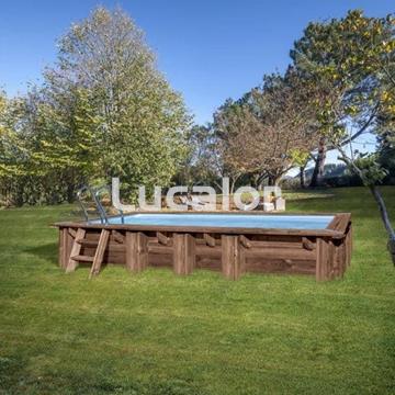Piscinas madera de Gre forma rectangular modelo Mango ( 618 x 320 x 130 cm ) - Imagen 2