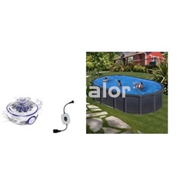 Piscinas serie Capri de gre  aspecto grafito ovaladas altura H132 - Imagen 1