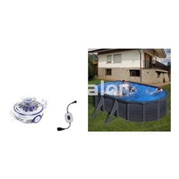 Piscinas serie Granada de gre  aspecto gráfito ovaladas altura 132 - Imagen 1