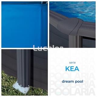 Piscinas serie Kea de gre  aspecto gráfito redondas altura 120 - Imagen 2