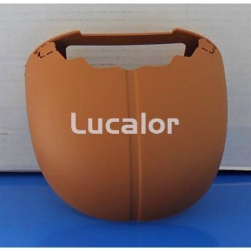 Protector aspeto madera chapa inferior pilar vertical piscinas gre - Imagen 1