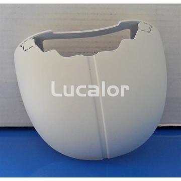 Protector blanco chapa inferior pilar vertical piscinas gre - Imagen 1