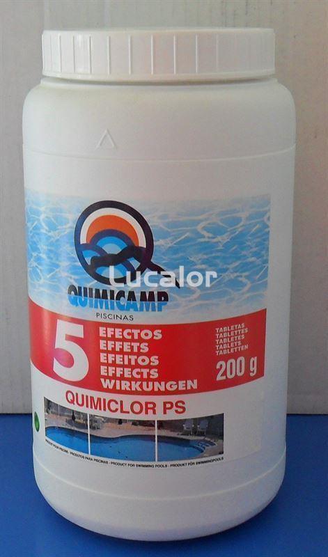 Quimiclor ps 5 efectos tabletas de 200g envase 2 kg - Imagen 1