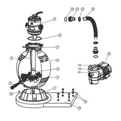 Racord adat bomba depuradora monoblock 400 y 500 de Qp. - Imagen 2