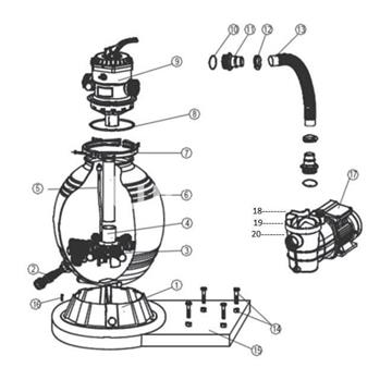Racord adat bomba depuradora monoblock 400 y 500 de Qp. - Imagen 2