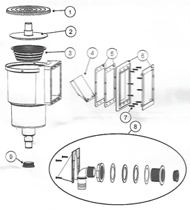 Recambios skimmer AR 100 MAD