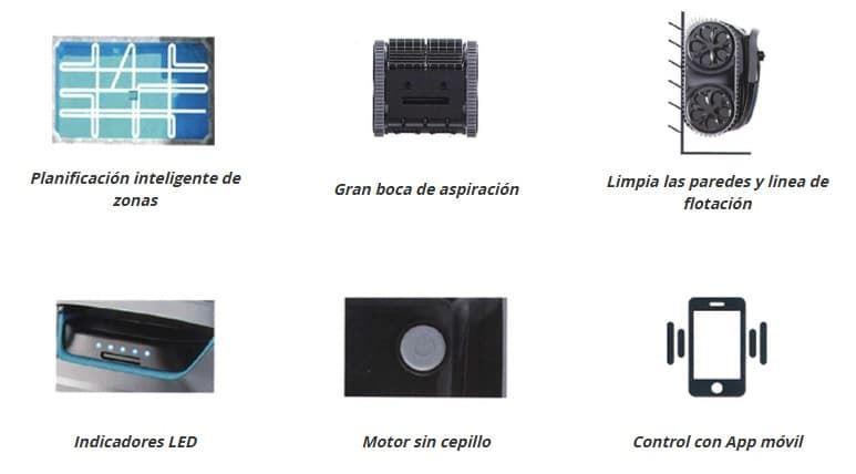 Robot limpiafondos E-TRON I30 NG WYBOT - Imagen 7