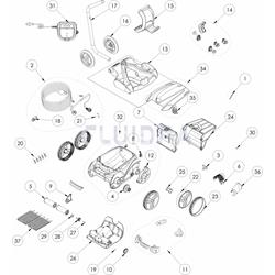 Rodillos portacipillos (pack  2 uds ) Zodia Vortex de gre - Imagen 2