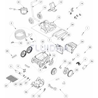 Rodillos portacipillos (pack  2 uds ) Zodia Vortex de gre - Imagen 2