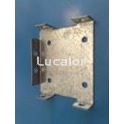 Soporte metal fijación pilar oblicuo a pilar cuadrado piscinas ovaladas - Imagen 1