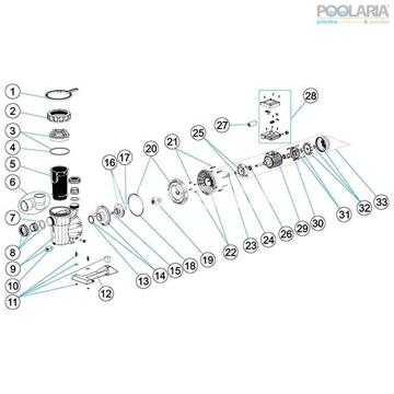 Tapa bomba prefiltro bomba victoria plus de stralpool, recambio original. - Imagen 2