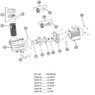 Tapa prefiltro bomba START PUMP  de HAYWARD - Imagen 2