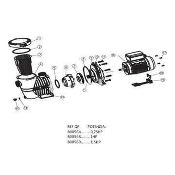 Tapa prefiltro para bombas Liberty de Qp - Imagen 2