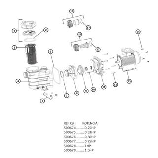 Tapon de vaciado bomba  starpump HAYWARD - Imagen 2