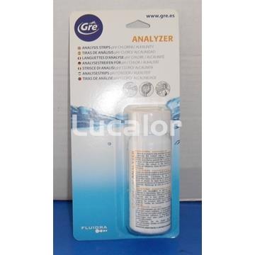 Tiras analisis pH/Cloro/Alcalinidad de gre - Imagen 1