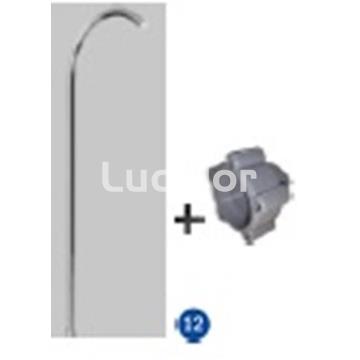 Tubo curvado inox ducha gre modelo  SSAL18 - Imagen 1
