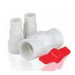 Válvula Bola y 2 conectores roscados Ø32-38mm - Imagen 2