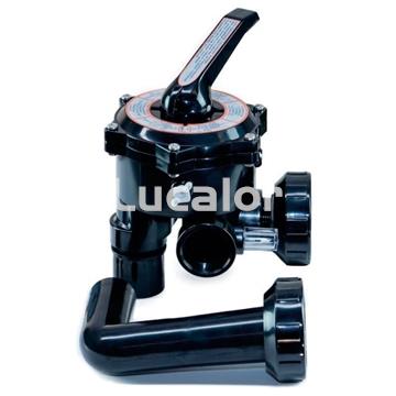 Valvula lateral 6 vias con enlaces de 1-1/2" a 3 " para filtros  de Qp - Imagen 1