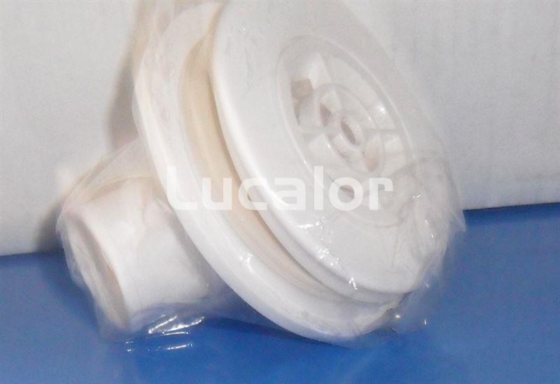 Valvúla retorno curva skimmer Gre  AR 100 color  blanco - Imagen 1