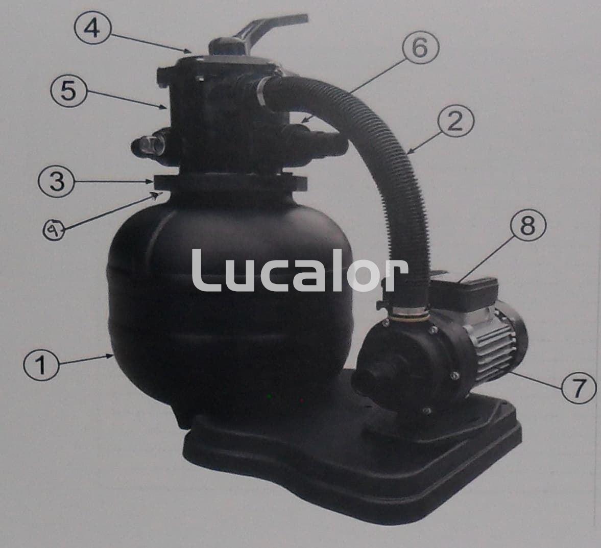 Visor multivalvula + junta Fae 380/300 - Imagen 2