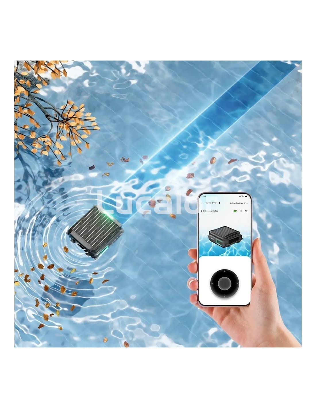 Wybot E-Tron F1 robot solar skimmer  superficie piscina - Imagen 7